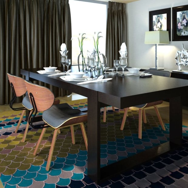 Dining Chairs 4 Pcs Bent Wood And Faux Leather Image 2