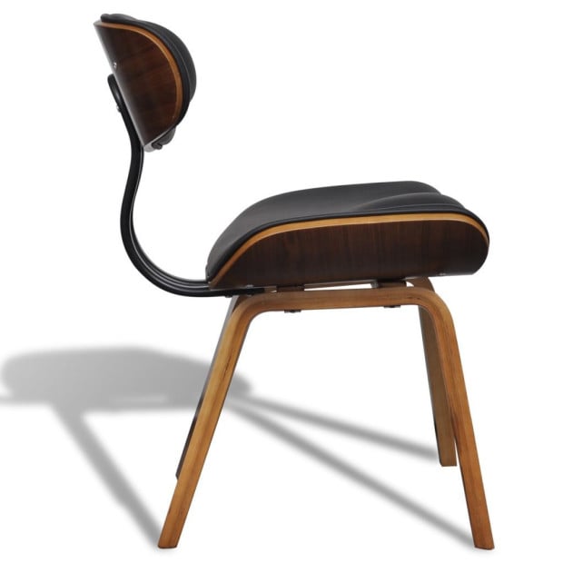 Dining Chairs 4 Pcs Bent Wood And Faux Leather Image 4