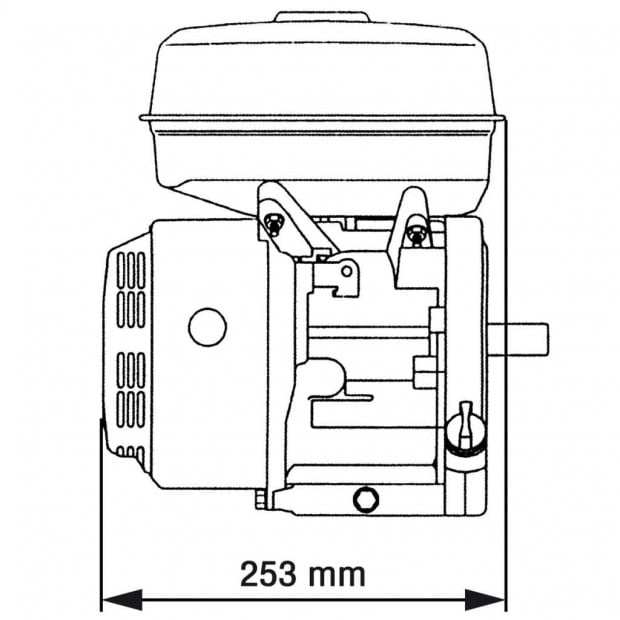 Petrol Engine 6.5 Hp 4.8 Kw Black Image 8