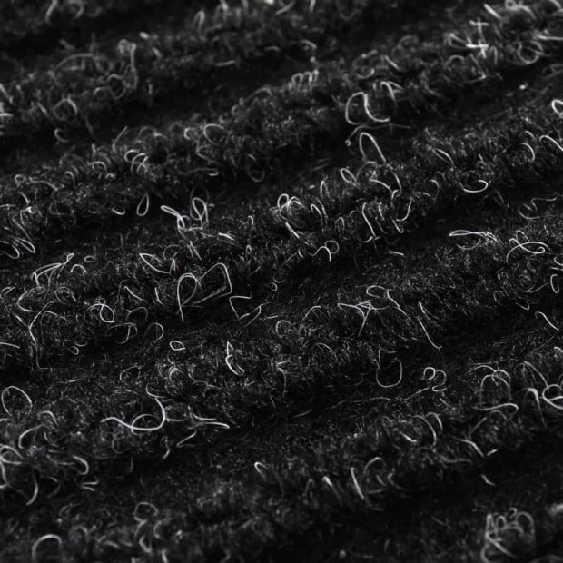 Black Pvc Door Mat 90 X 60 Cm Image 2