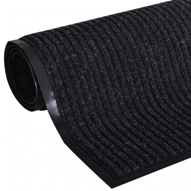 Black Pvc Door Mat 90 X 120 Cm Image 3