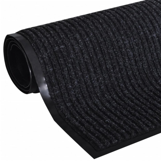 Black Pvc Door Mat 90 X 150 Cm Image 3