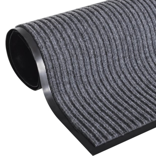 Grey Pvc Door Mat 90 X 150 Cm