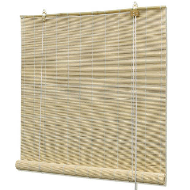 Natural Bamboo Roller Blinds 120 X 160 Cm