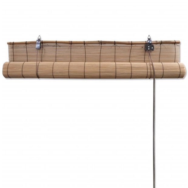Brown Bamboo Roller Blinds 100 X 160 Cm Image 5