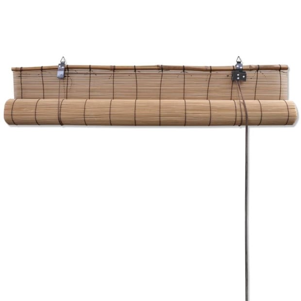 Brown Bamboo Roller Blinds 120 X 220 Cm Image 5