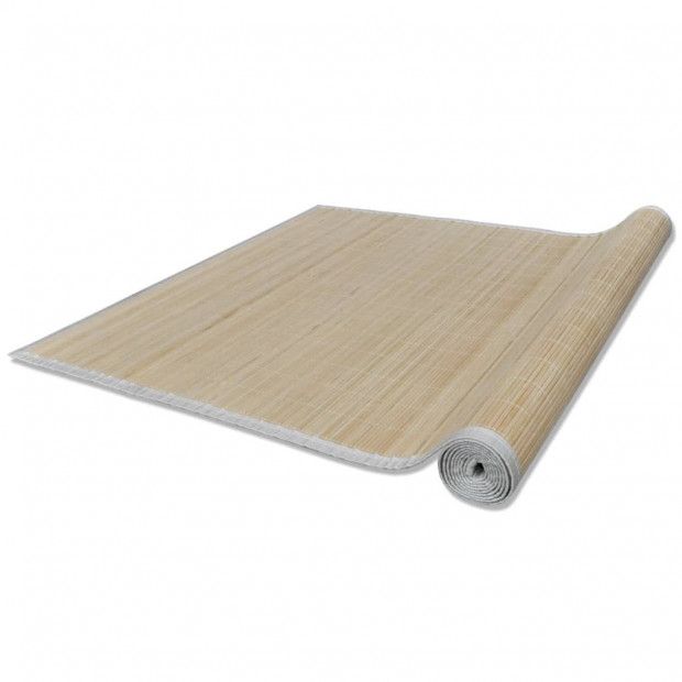 Rectangular Natural Bamboo Rug 150 X 200 Cm Image 3