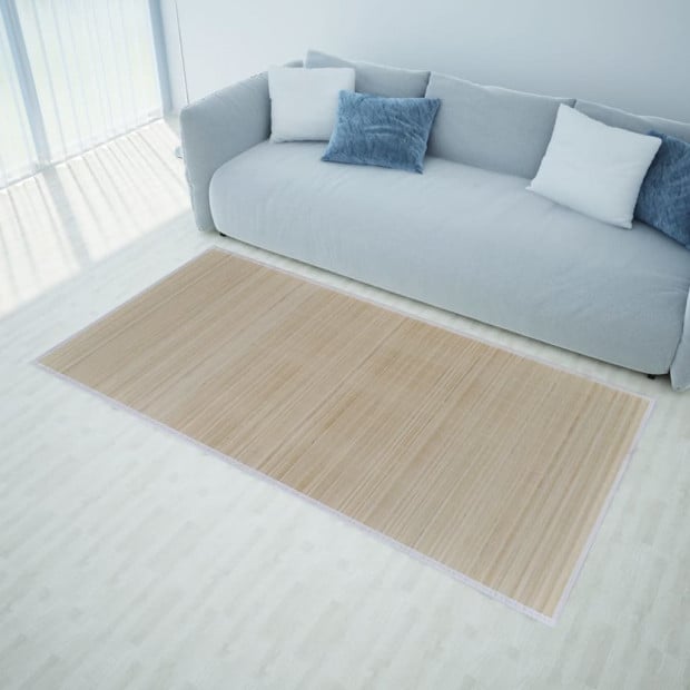 Rectangular Natural Bamboo Rug 150 X 200 Cm Image 2