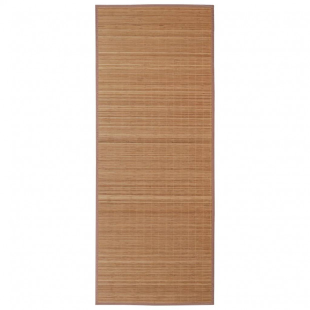 Rectangular Brown Bamboo Rug 150 X 200 Cm