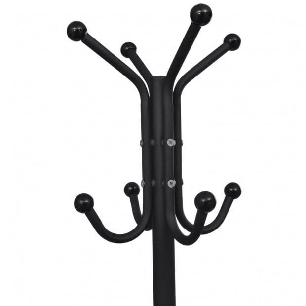 Metal Black Coat Stand Image 3