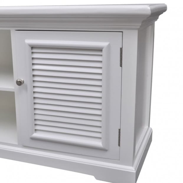 White Wooden Tv Stand Image 5