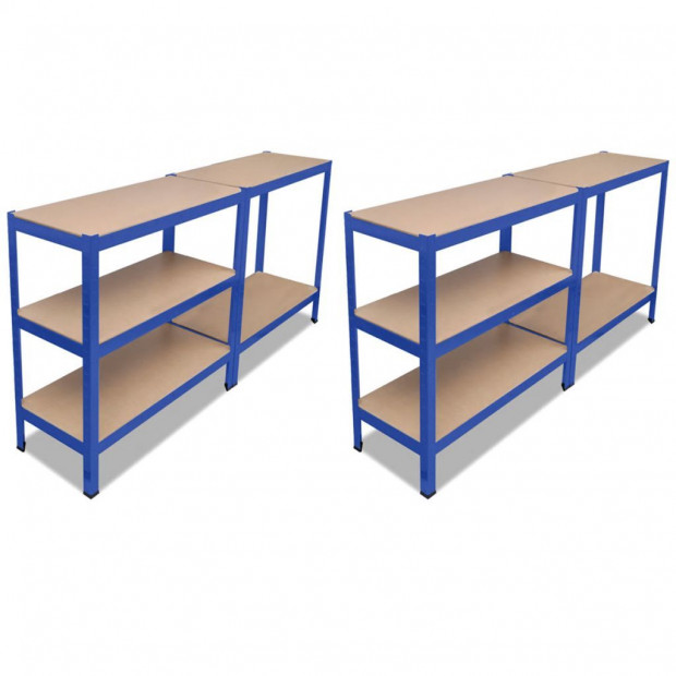 Storage Shelf Blue 2 Pcs Image 2