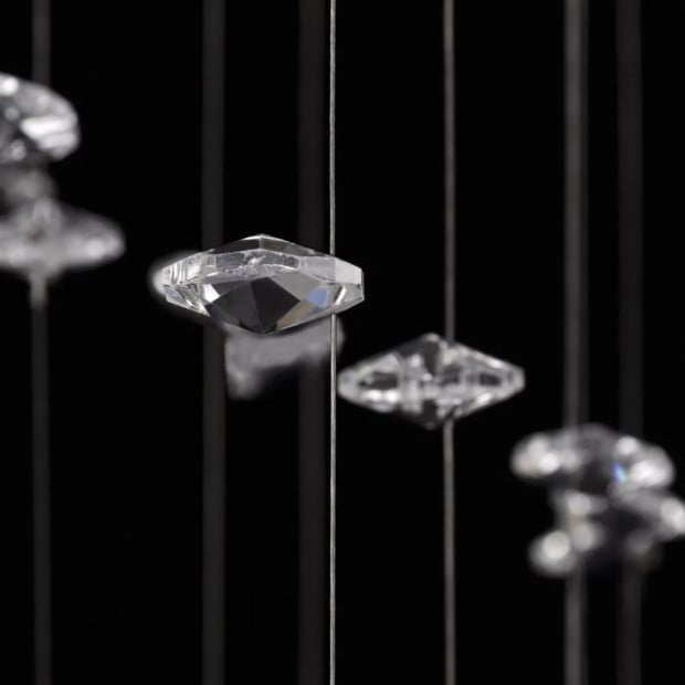 Ceiling Lamp With Glittering Glass Crystal Beads 8 X G9 29 Cm Image 6