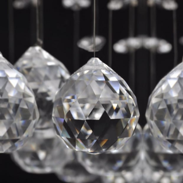 Ceiling Lamp With Glittering Glass Crystal Beads 8 X G9 29 Cm Image 7