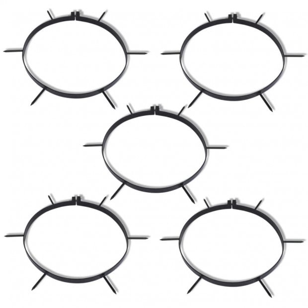 5 Pcs Lawn Aerator Clamp With Spikes Dia. 30 Cm Image 2