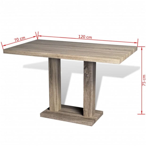 Dining Table Mdf Oak-look Image 6