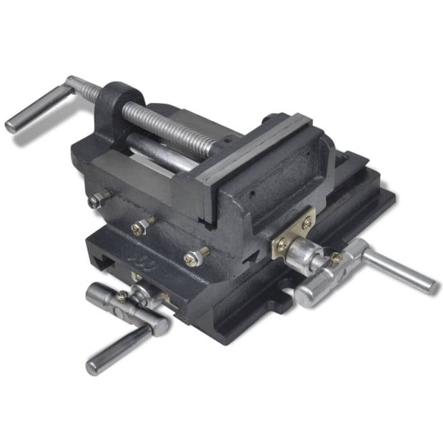 Manually Operated Cross Slide Drill Press Vice 78 Mm Image 2