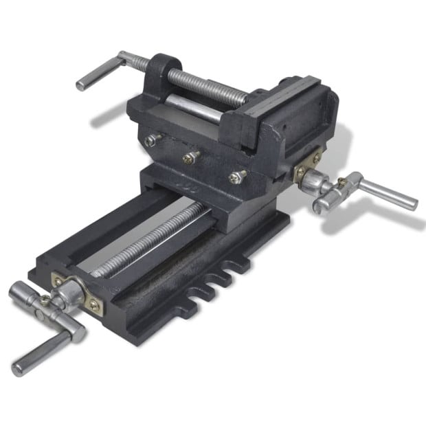 Manually Operated Cross Slide Drill Press Vice 78 Mm Image 3