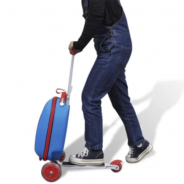 Scooter With Trolley Case For Children Blue Image 2