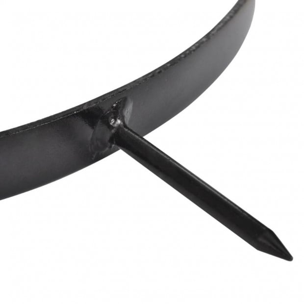 Black Garden Lawn Roller With 5 Aerator Bands 30 Cm Image 3