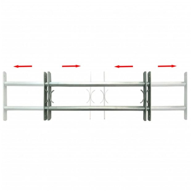 Adjustable Security Grille For Windows With 2 Crossbars 1000-1500mm Image 2