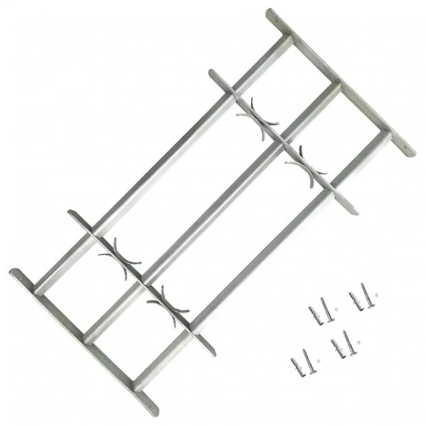 Adjustable Security Grille For Windows With 3 Crossbars 1000-1500mm