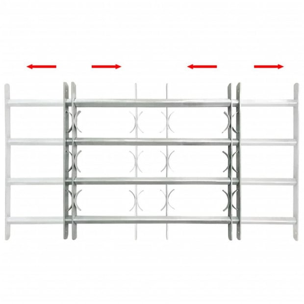 Adjustable Security Grille For Windows With 4 Crossbars 700-1050mm Image 2