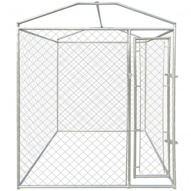 Outdoor Dog Kennel With Canopy Top 2x2 M Image 3