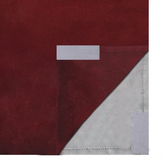Blockout Curtains 2 Pcs Double Layer 140 X 245 Cm Bordeaux Image 4