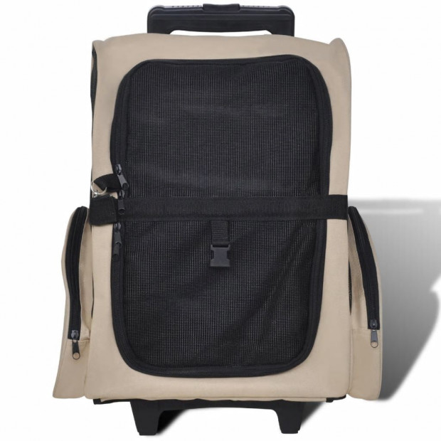 Multipurpose Pet Trolley Beige Foldable Image 2