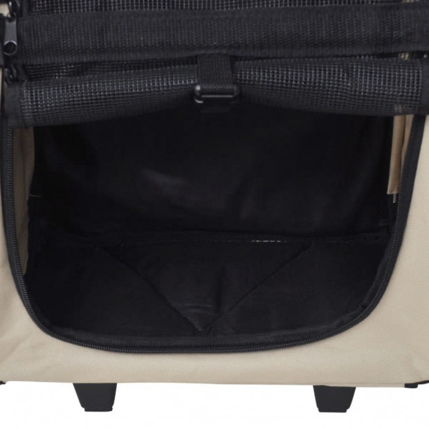 Multipurpose Pet Trolley Beige Foldable Image 6