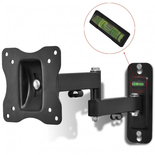 Single-armed Swivel Tilt Wall Mounted Tv Bracket 100x100mm 10
