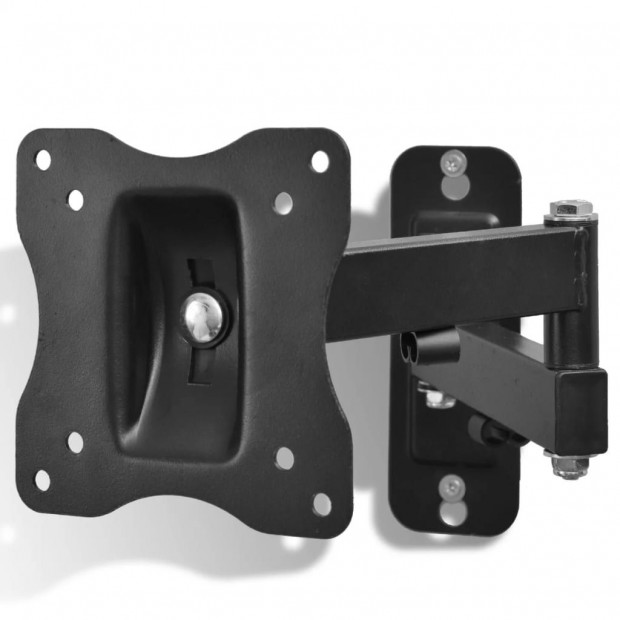 Single-armed Swivel Tilt Wall Mounted Tv Bracket 100x100mm 10