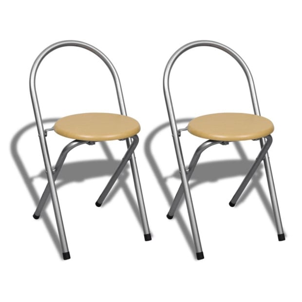 Foldable Breakfast Bar Set With 2 Chairs Image 5
