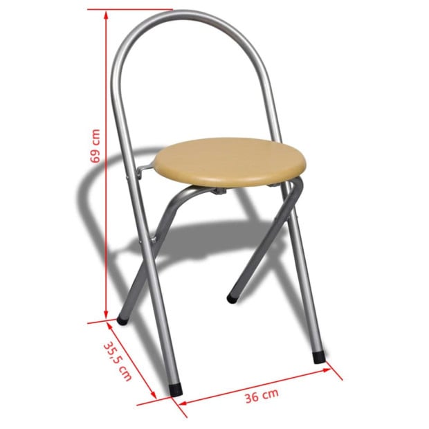 Foldable Breakfast Bar Set With 2 Chairs Image 9