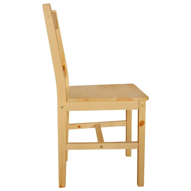 Dining Chairs 4 Pcs Pinewood Image 4