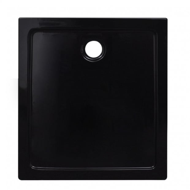 Rectangular Abs Shower Base Tray Black 80 X 90 Cm Image 4