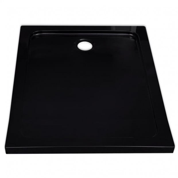 Rectangular Abs Shower Base Tray Black 80 X 100 Cm Image 5