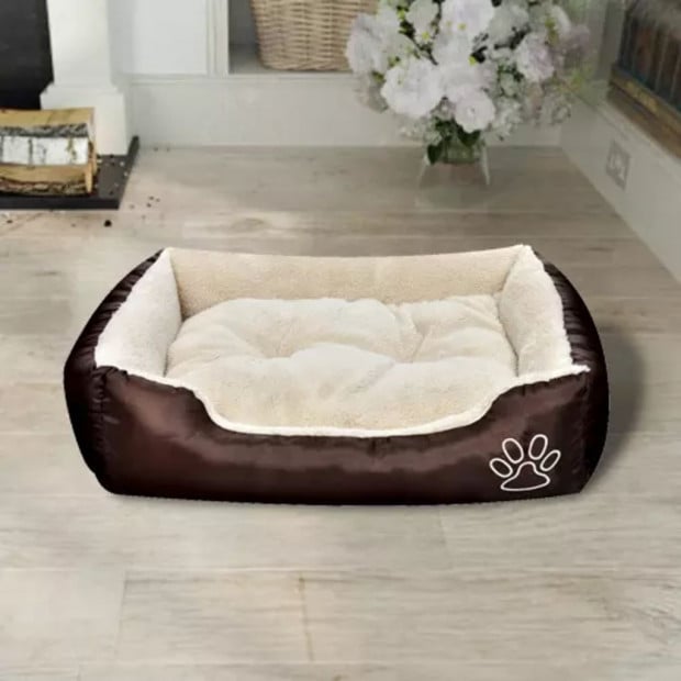 Warm Dog Bed With Padded Cushion S Image 2