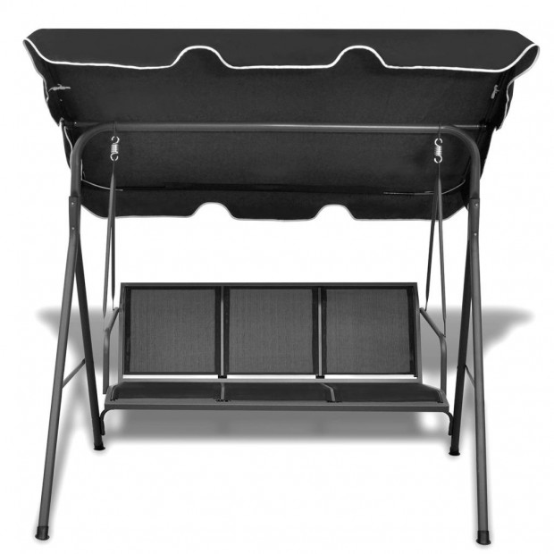 Black Garden Swing Chair Image 2