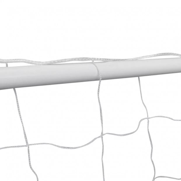 Football Goal With Net 182x61x122 Cm Steel White Image 3