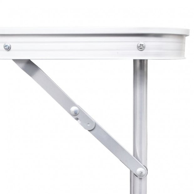 Foldable Camping Table Set With 6 Stools Height Adjustable 180x60cm Image 6