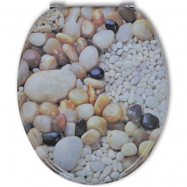 Toilet Seats With Hard Close Lids Mdf Pebbles Image 3