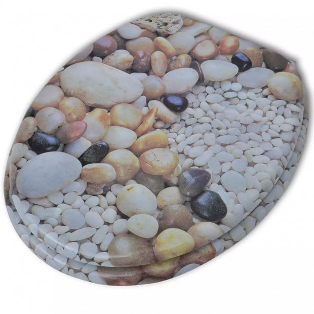 Toilet Seats With Hard Close Lids Mdf Pebbles Image 4