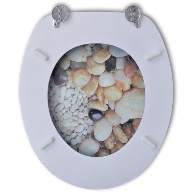 Toilet Seats With Hard Close Lids Mdf Pebbles Image 8
