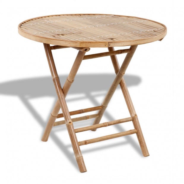 5 Piece Folding Outdoor Dining Set Bamboo Image 7