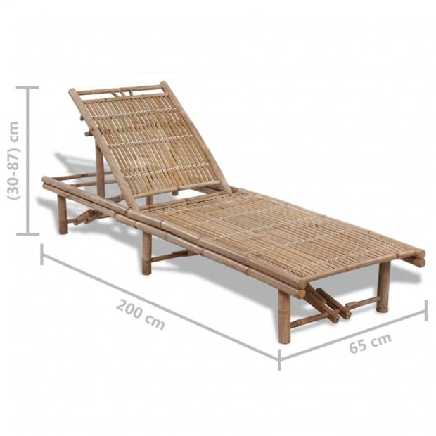 Sun Lounger Bamboo Image 6