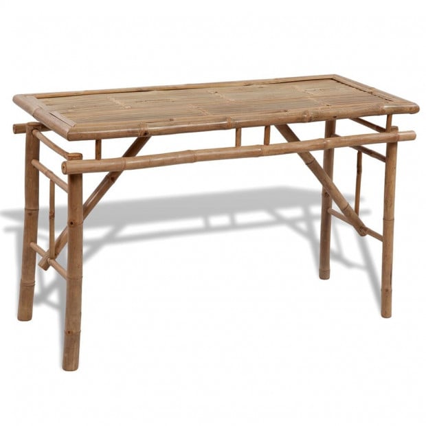 Beer Table With 2 Benches 100 Cm Bamboo Image 2