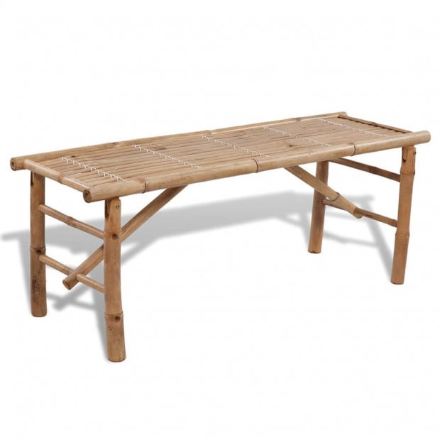 Beer Table With 2 Benches 100 Cm Bamboo Image 3