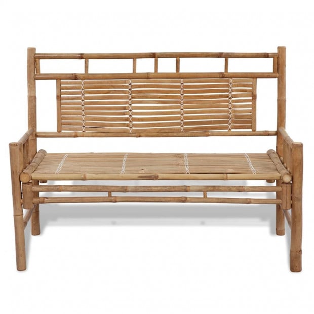 Garden Bench 120 Cm Bamboo Image 2